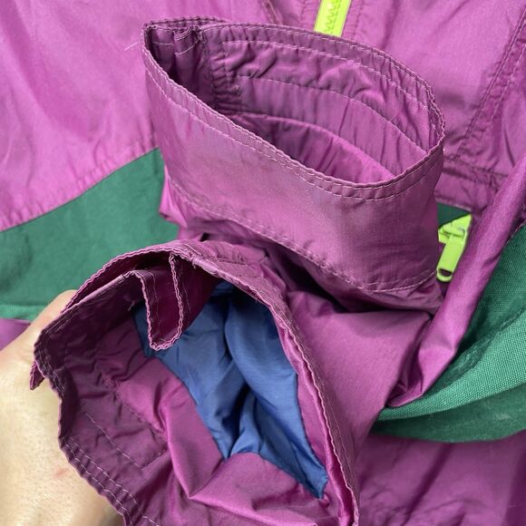 Y2K Gerry Windbreaker Jacket Men Medium Purple Athletic Anorak Retro Pullover - Picture 8 of 16